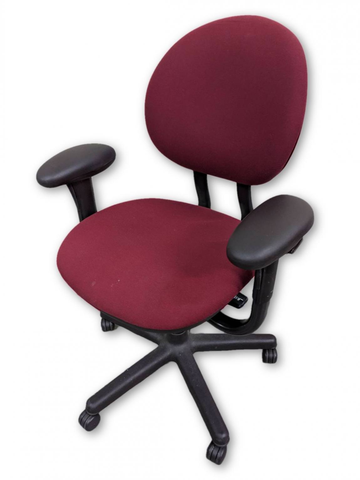 Steelcase Red Rolling Office Chairs