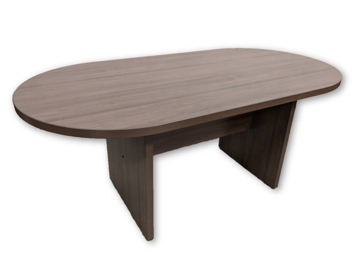6 FT Modern Walnut Laminate Racetrack Conference Table