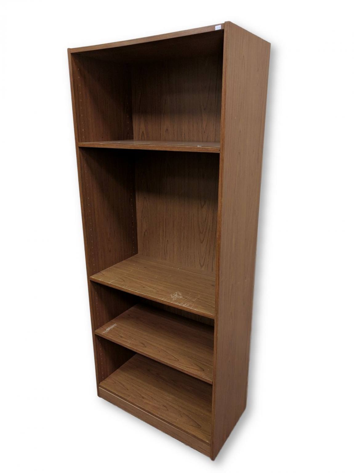 Walnut Laminate Bookshelf - 30 Inch Wide