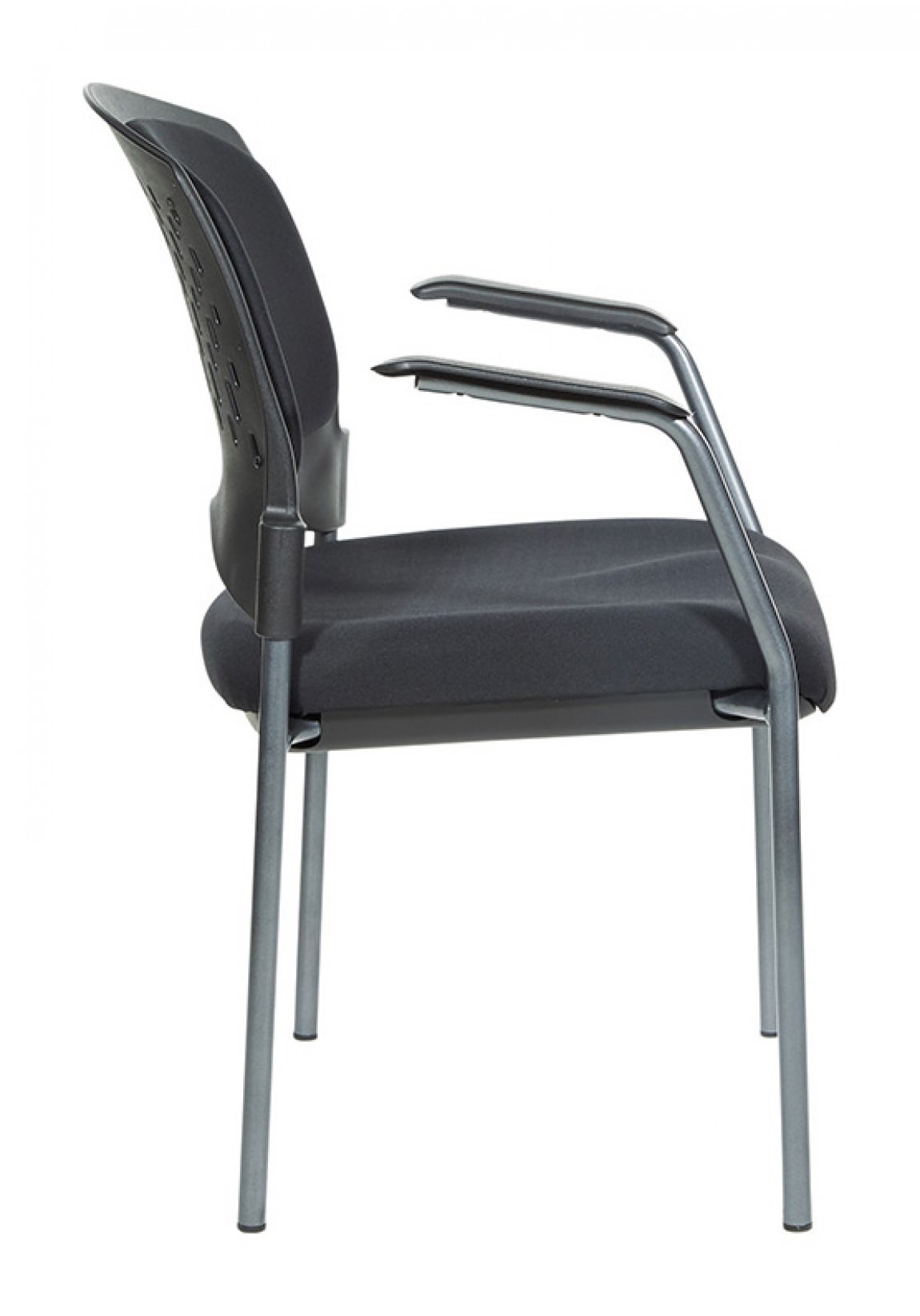 Black Office Guest Chair with Arms | Pro Line II by Office Star Products