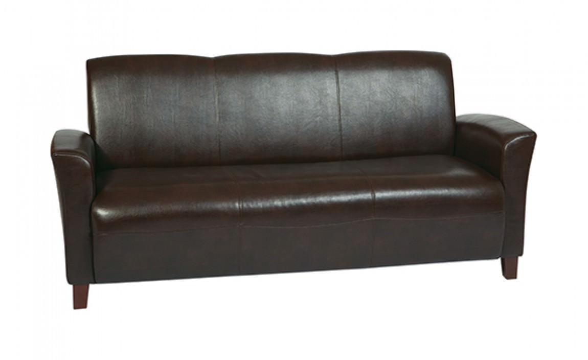 25027 Leather Office Couch 1 
