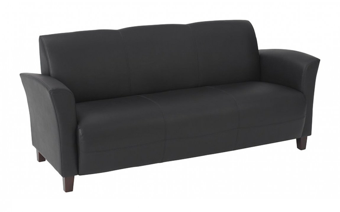 25027 Leather Office Couch 2 