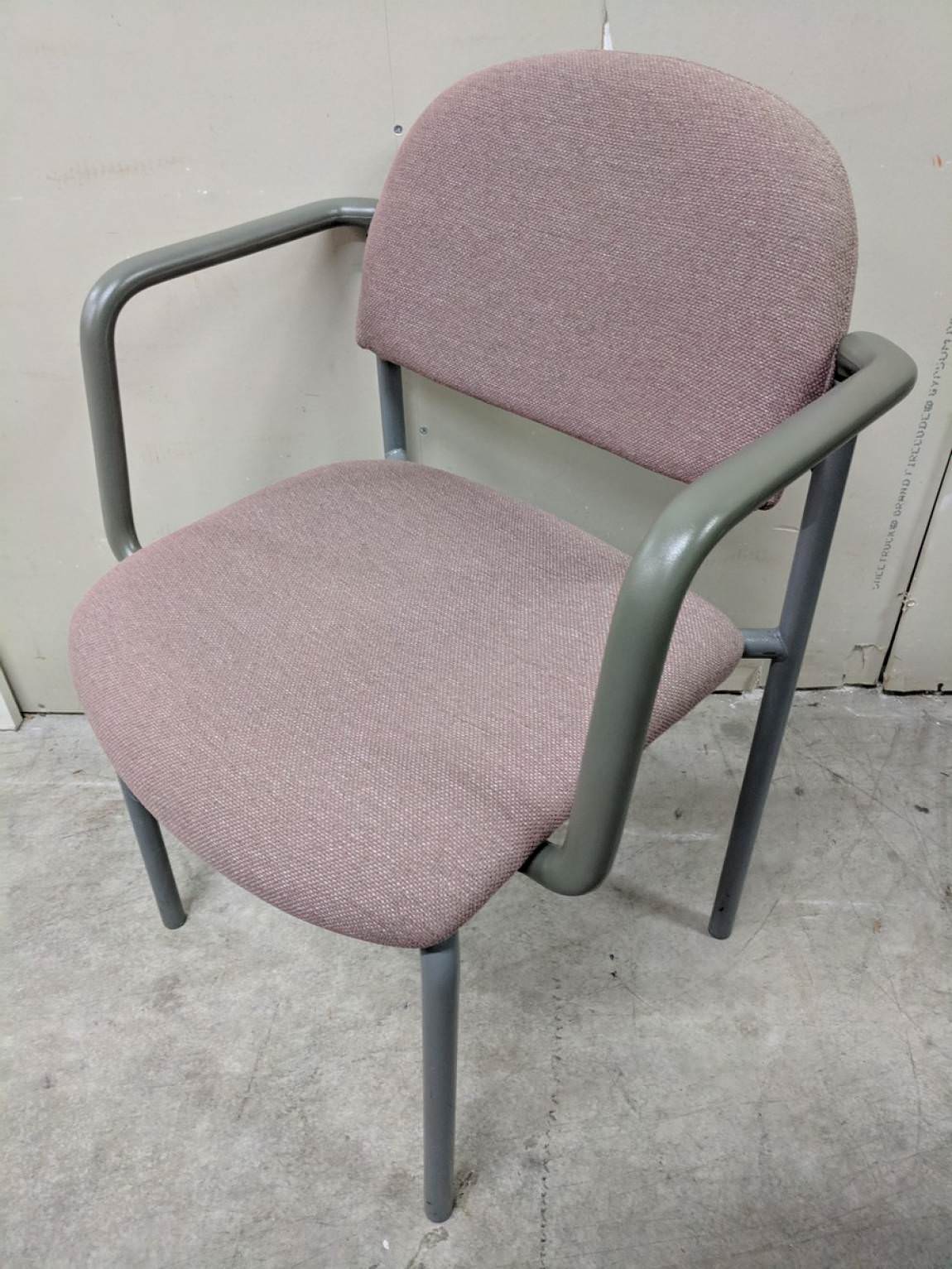Light Red Stacking Guest Chairs