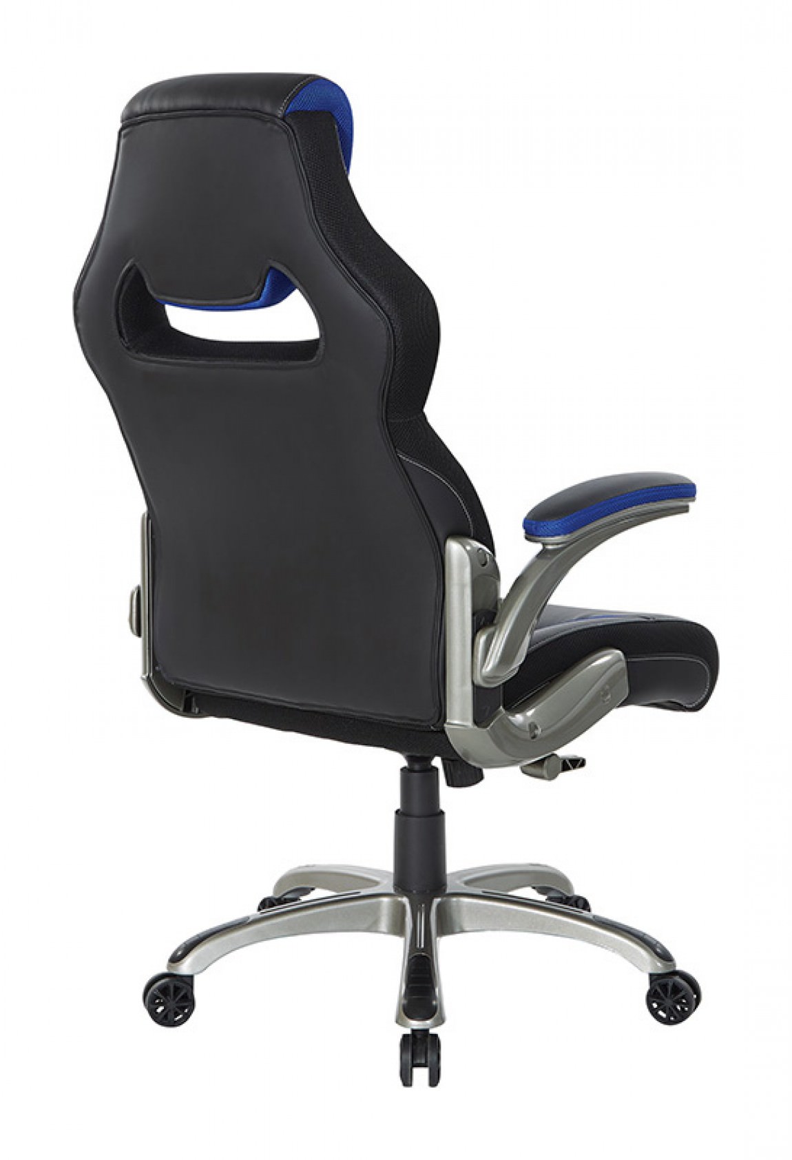 Xeno High Back Gaming Chair - Black, Blue - OSP Gaming Chairs by Office Star Products