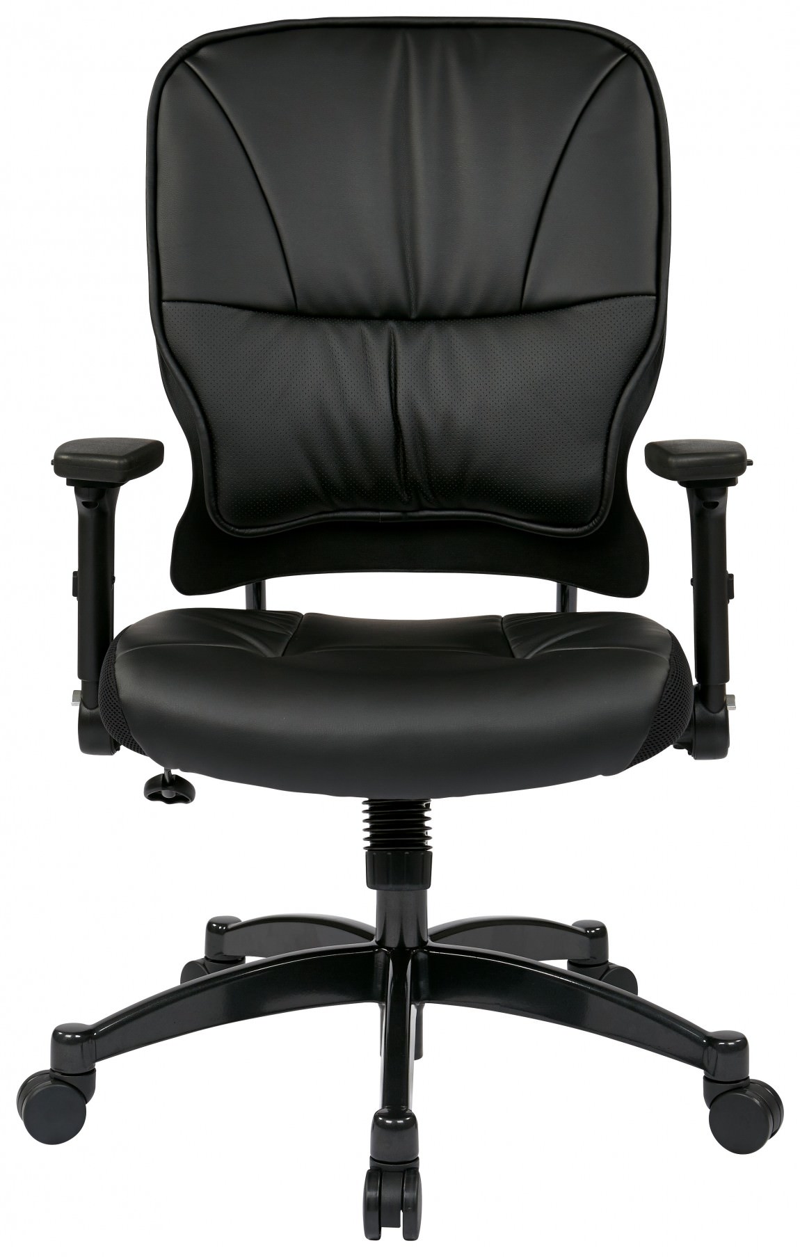 Black Leather Office Chair | Space Seating by Office Star Products