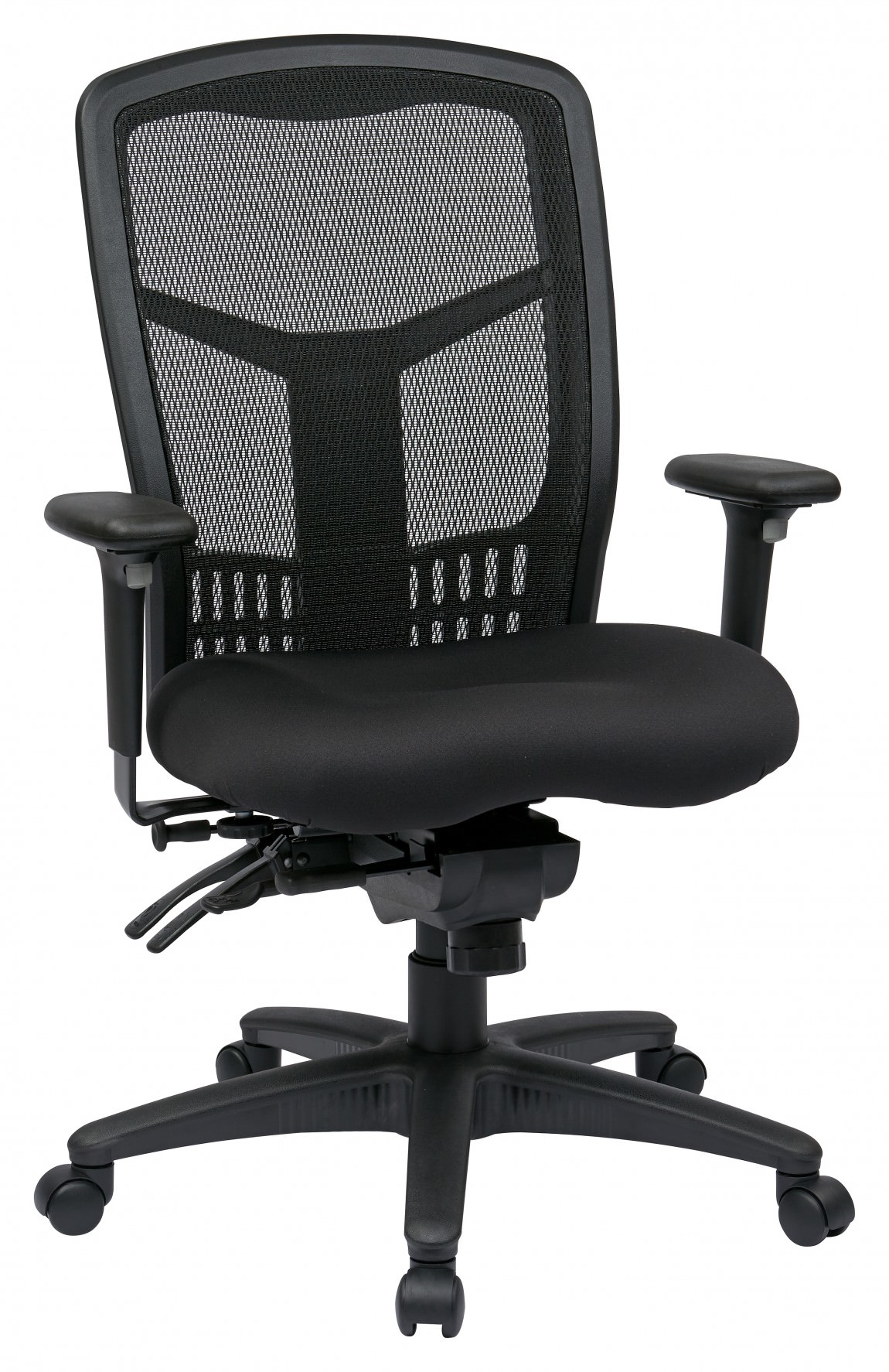 Black Mesh Back Task Chair 25.25 x 23.5 x 38.25-41 : EM91027-3