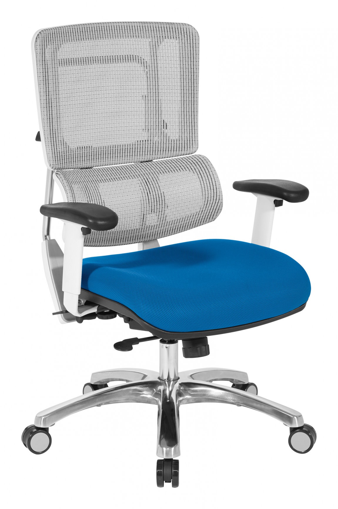 Royal Blue Mesh Back Office Chair with Lumbar Support 25.25 x
