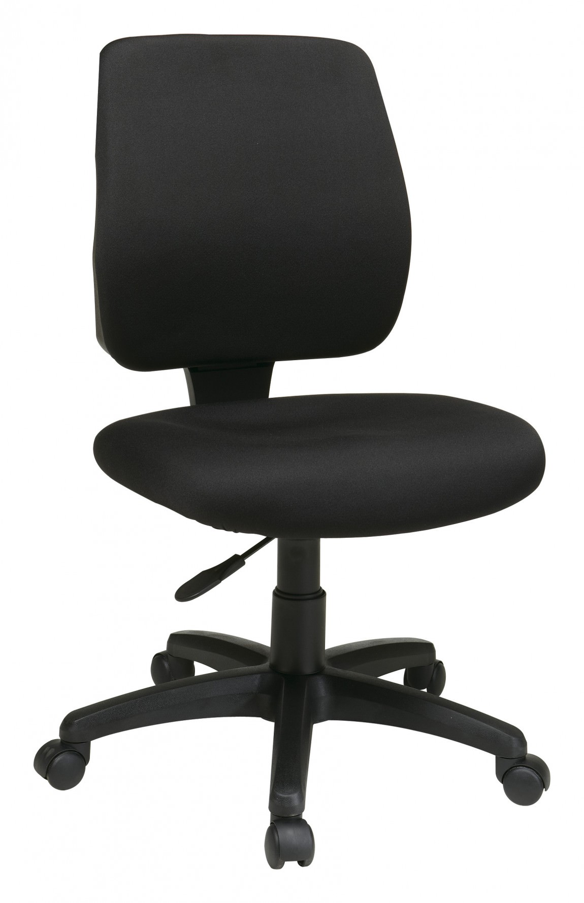 Studio 55D Modern Home Office Chair Swivel Tilt Low Back White Black Chrome  Adjustable for Work Desk Home Office Computer