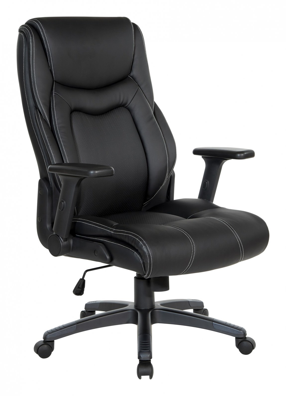 Taupe Leather Executive Office Chair | Work Smart by Office Star 