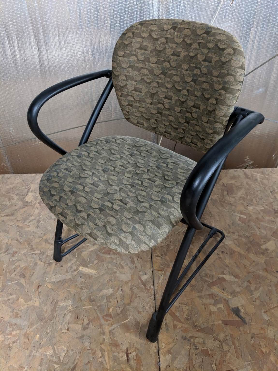 Steelcase Green Fabric Stacking Guest Chairs