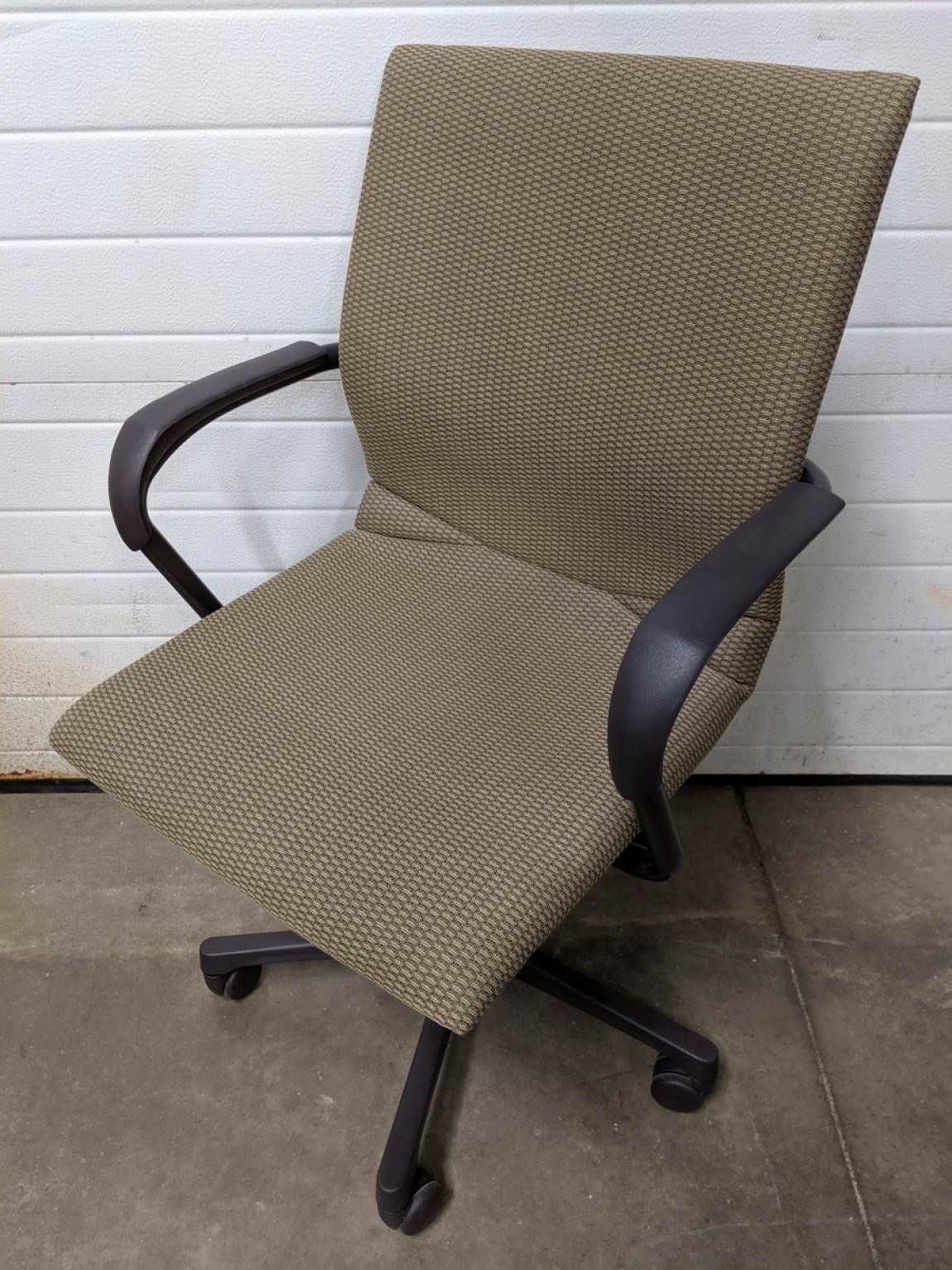 Steelcase Brown Mid-Back Rolling Office Chair