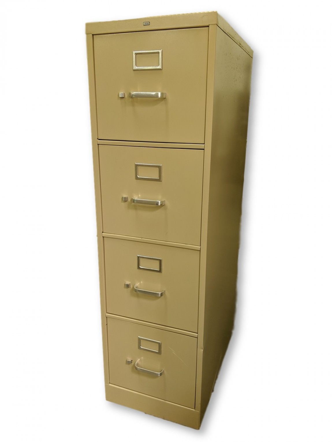 Beige Hon 4 Drawer Vertical File Cabinets - Letter Size