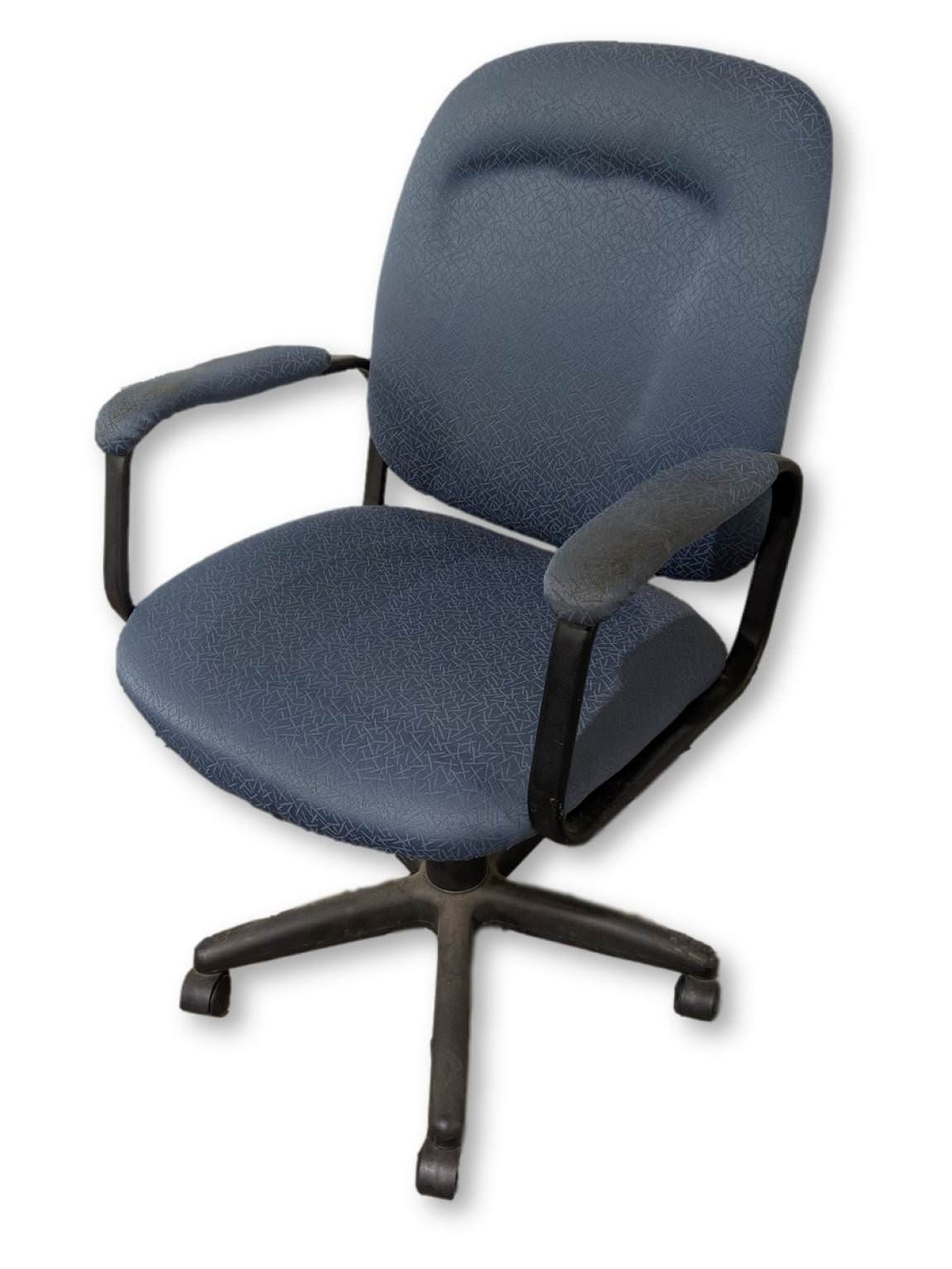 Blue Fabric Rolling Office Chair | Madison Liquidators