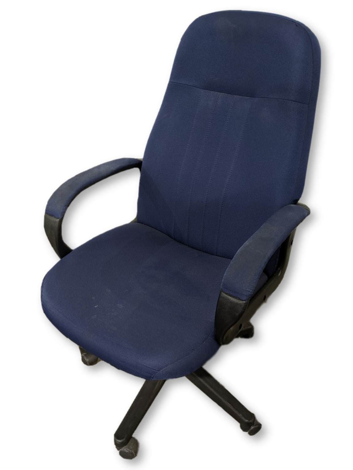 Blue High Back Rolling Office Chair
