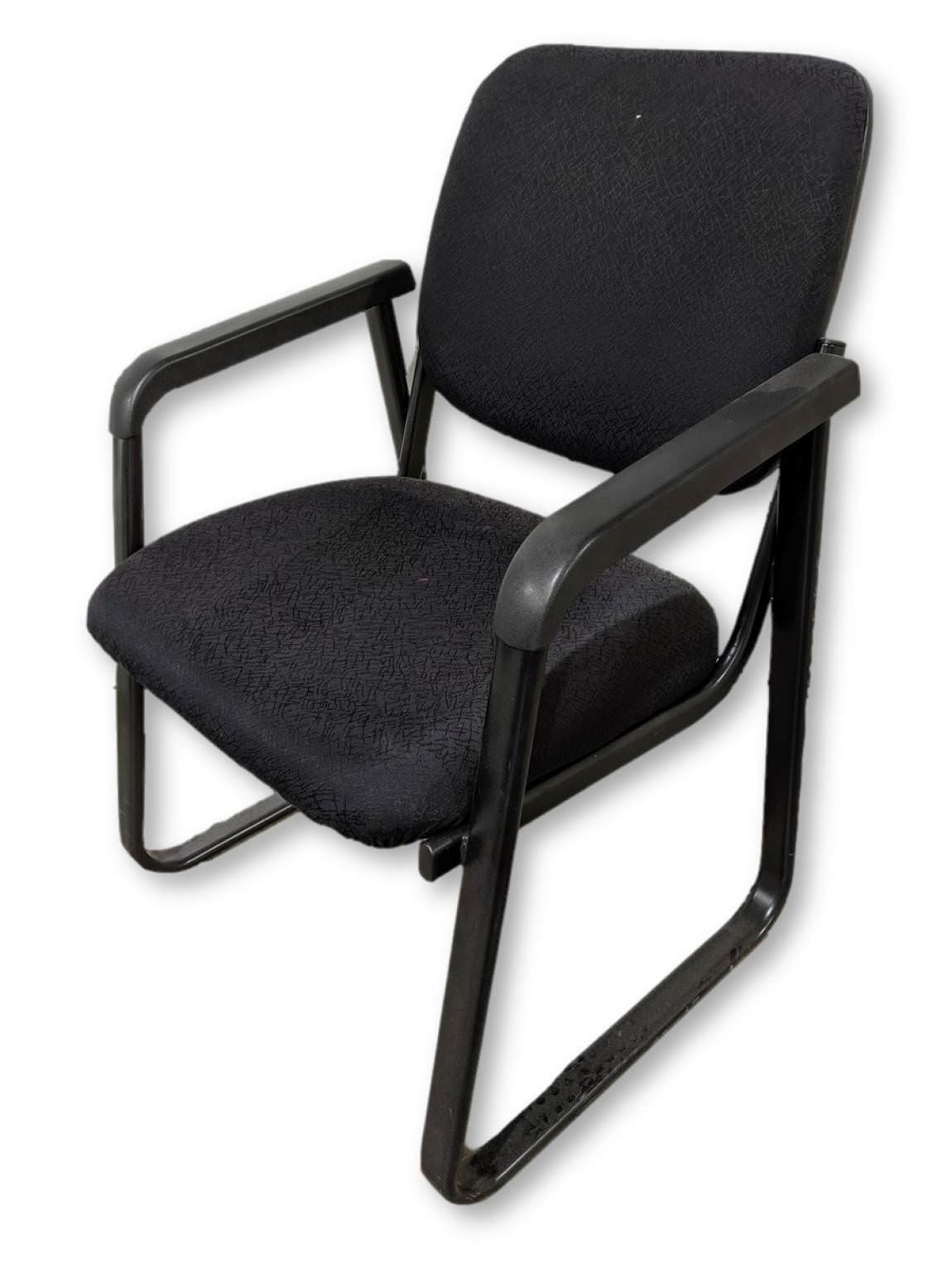 Black Guest Chairs with Metal Frame