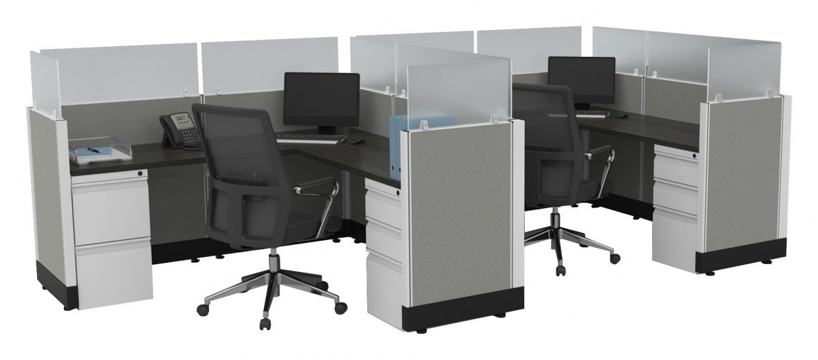 2  Person Cubicle with Power