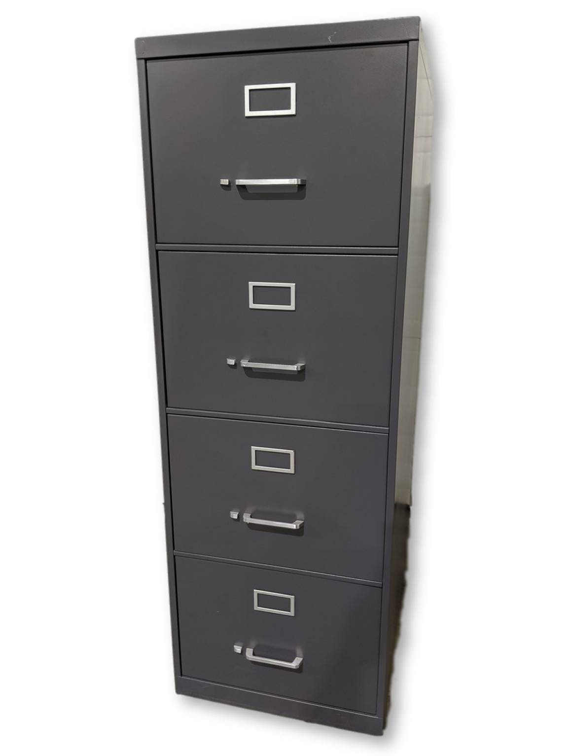 Gray Metal 4 Drawer Vertical Legal Size File Cabinet