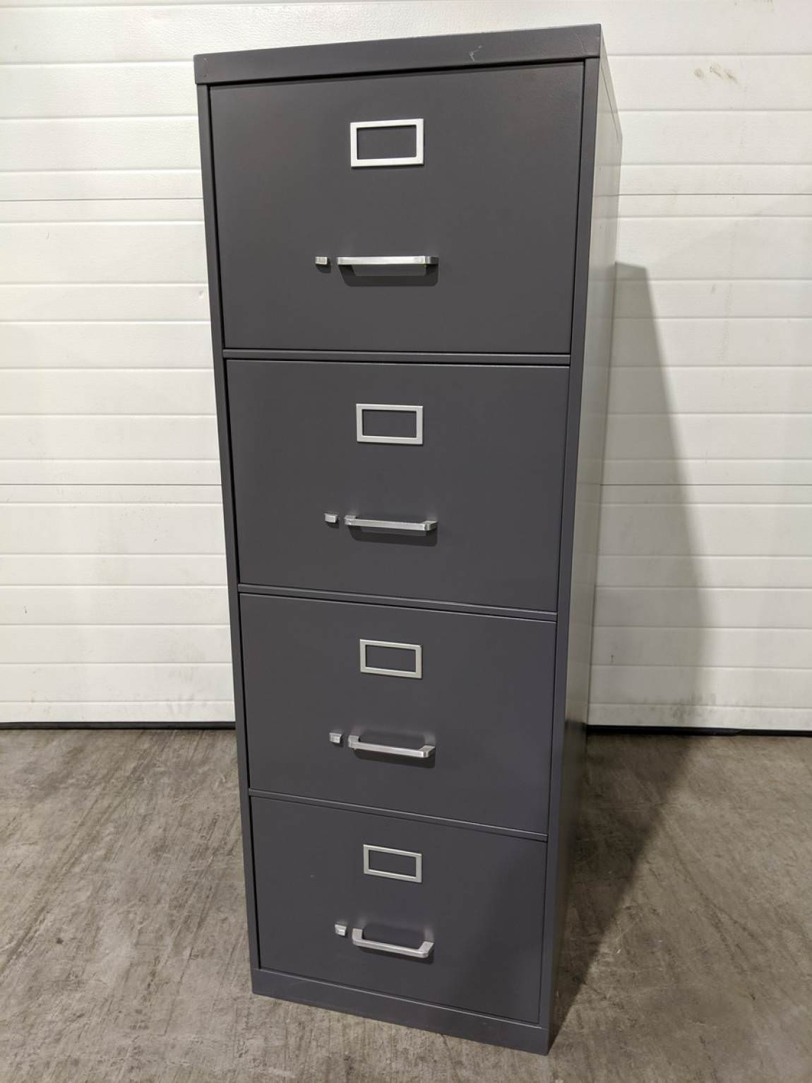 Gray Metal 4 Drawer Vertical Legal Size File Cabinet