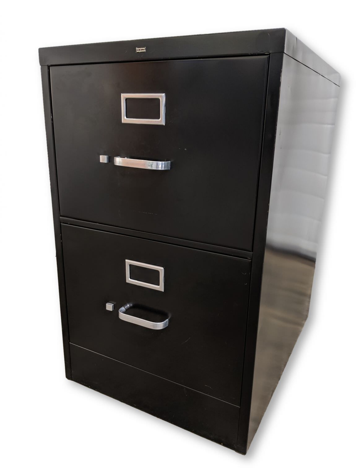 Black Hon 2 Drawer Vertical Legal Size File Cabinet