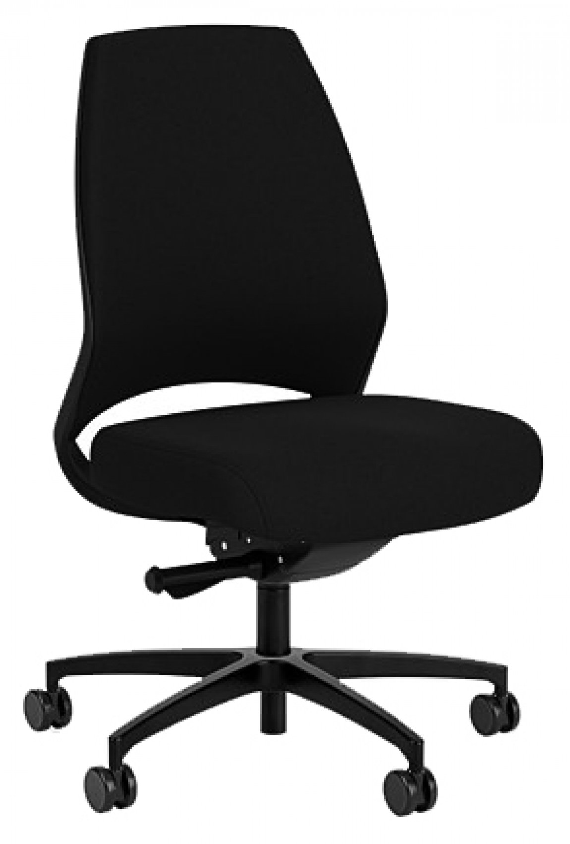 Mid Back Armless Office Chair