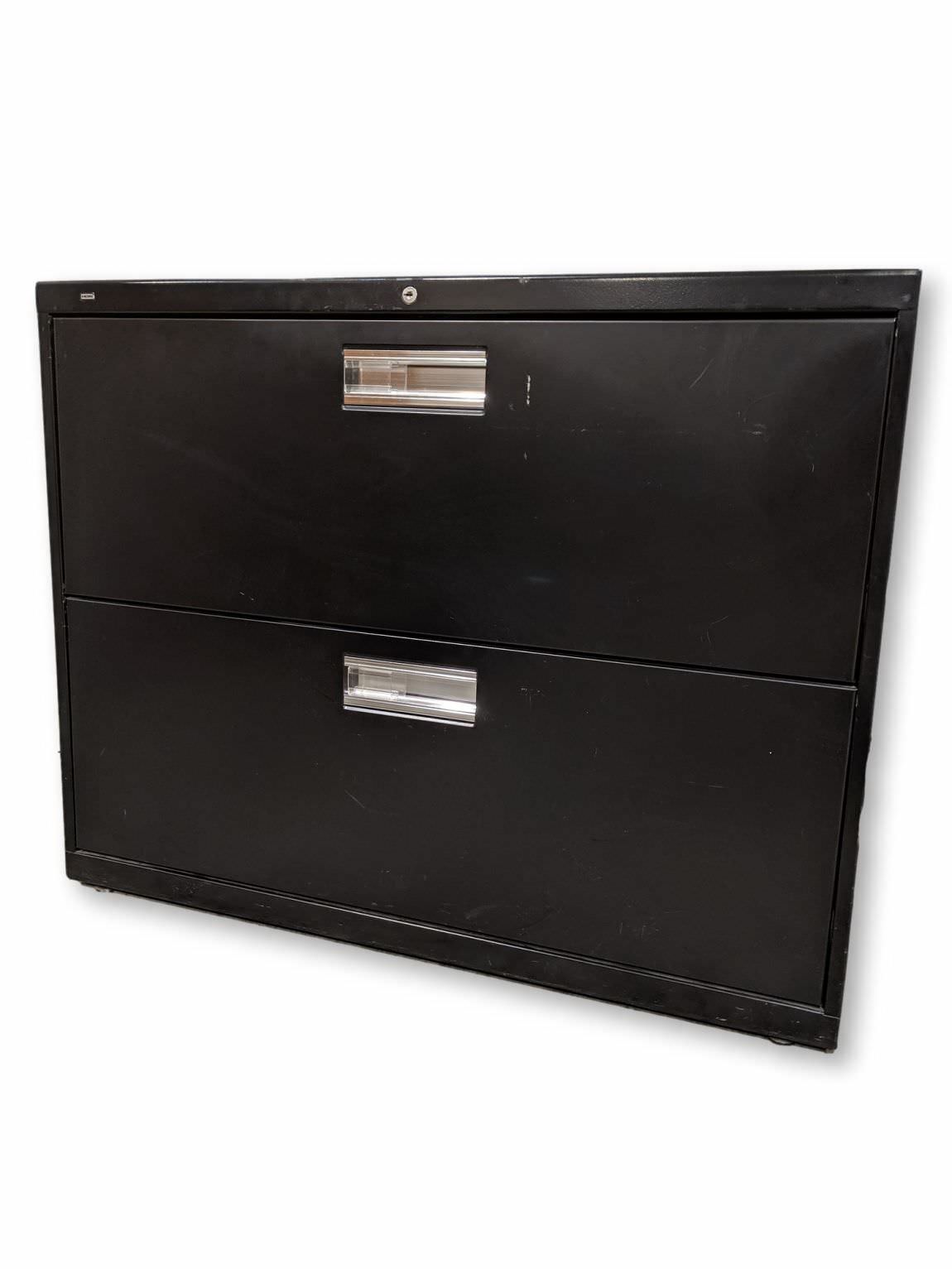 Black Hon 2 Drawer Lateral Filing Cabinet – 36 Inch Wide