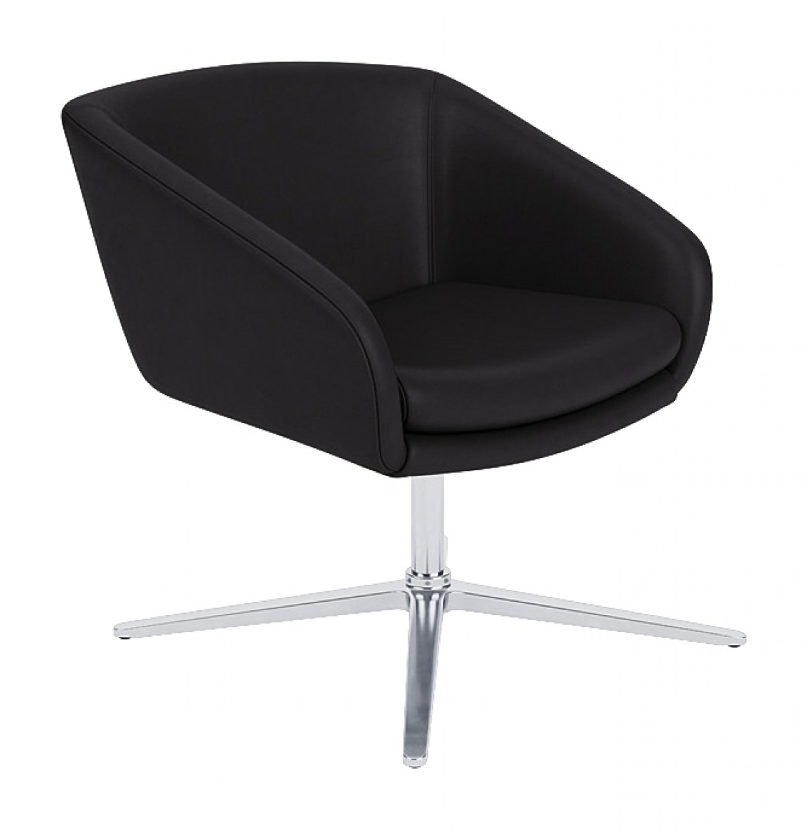 Black Guest Swivel Chair : 985-FXD-33POL-69C-SO-FA-GR 1 STAPLE - Edge ...