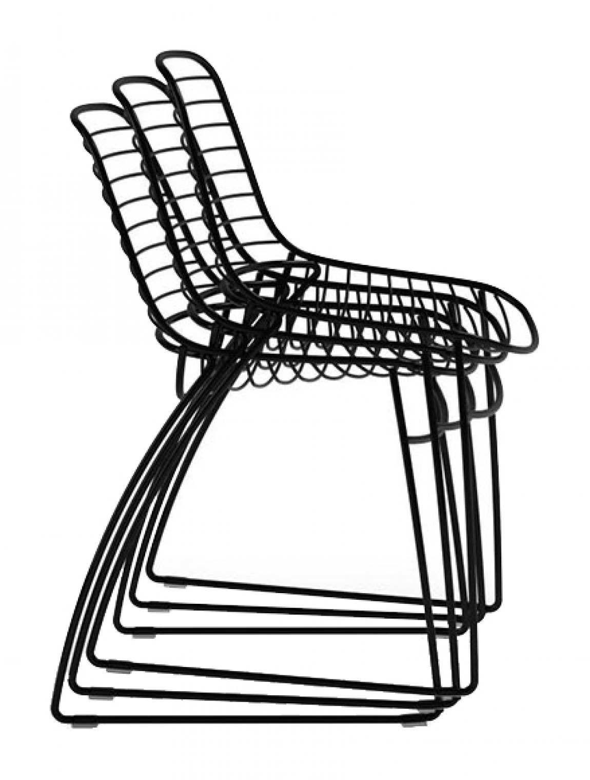 8 Pack of Stacking Outdoor Chairs with Dolly