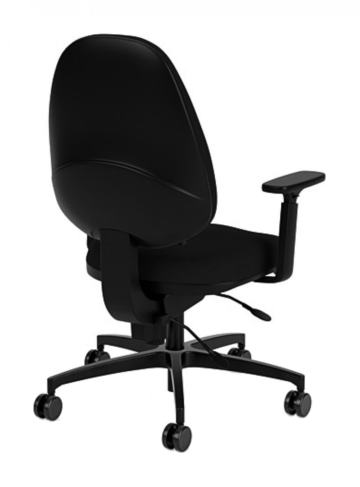 Mid Back Office Chair with Lumbar Support : 125-5C-51A20R-19AB