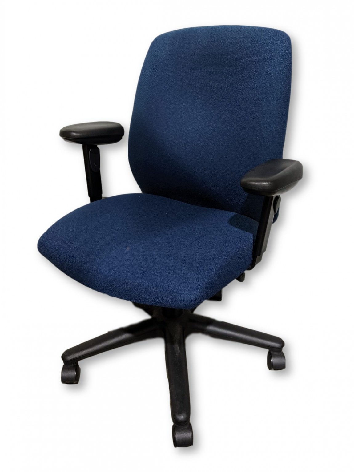 Hon Blue Armless Office Stool with Foot Rest