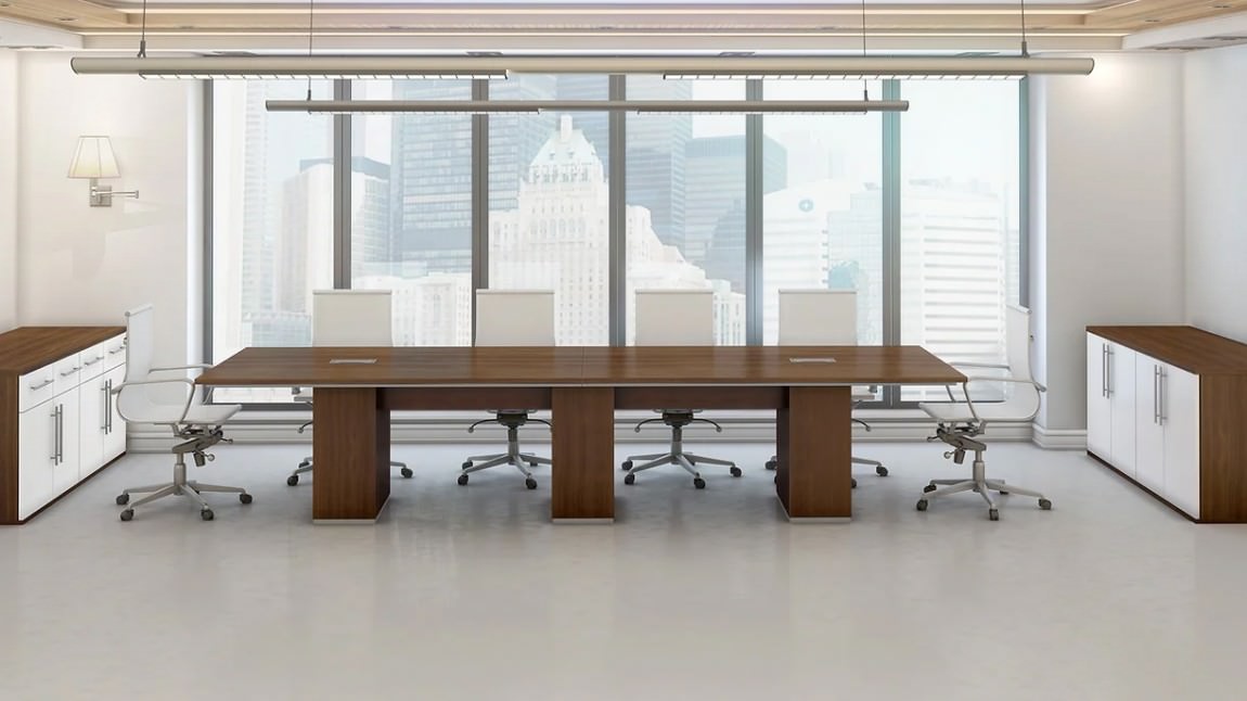 Racetrack Conference Room Table And Chairs Set