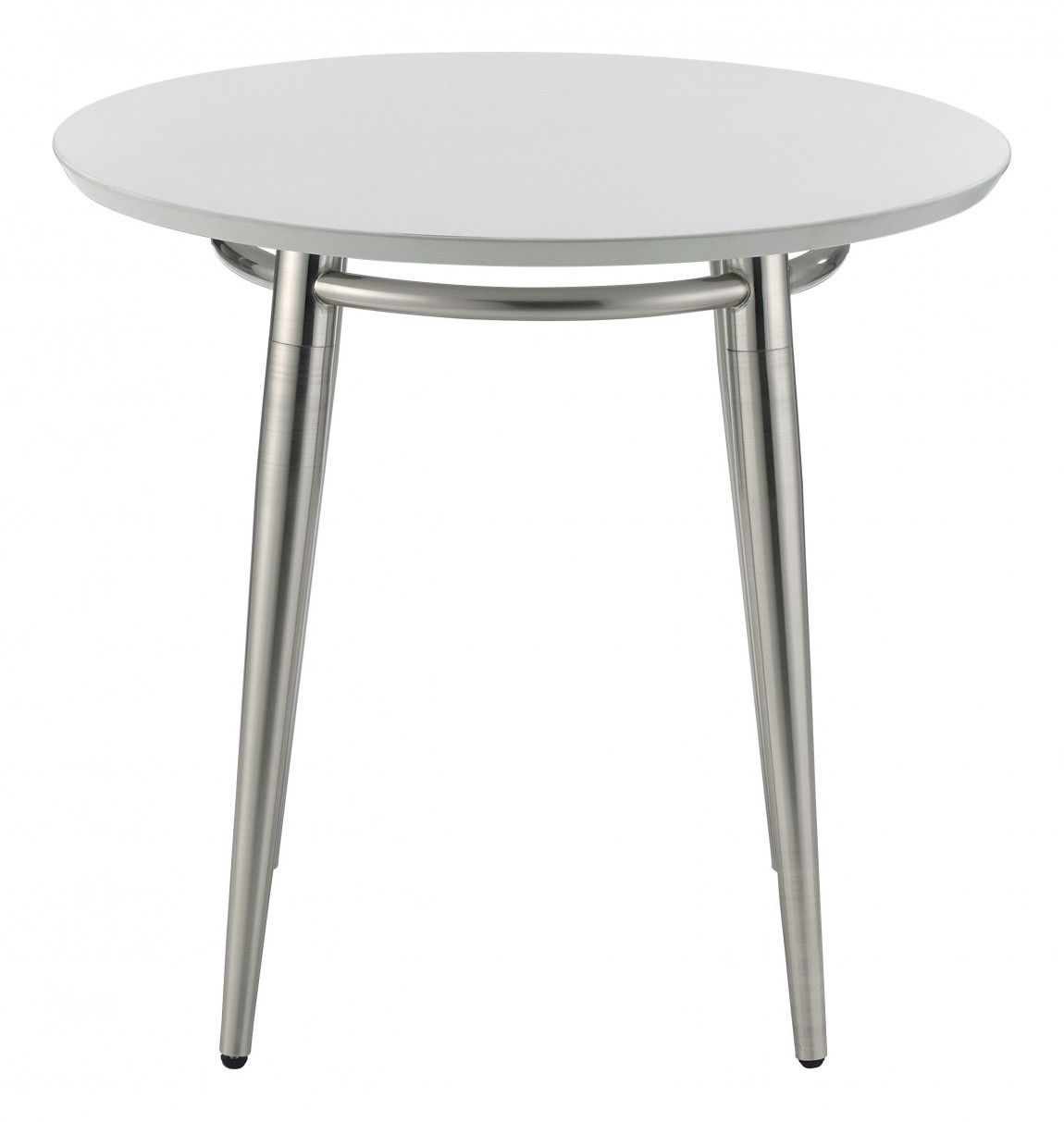Round End Table with Metal Legs