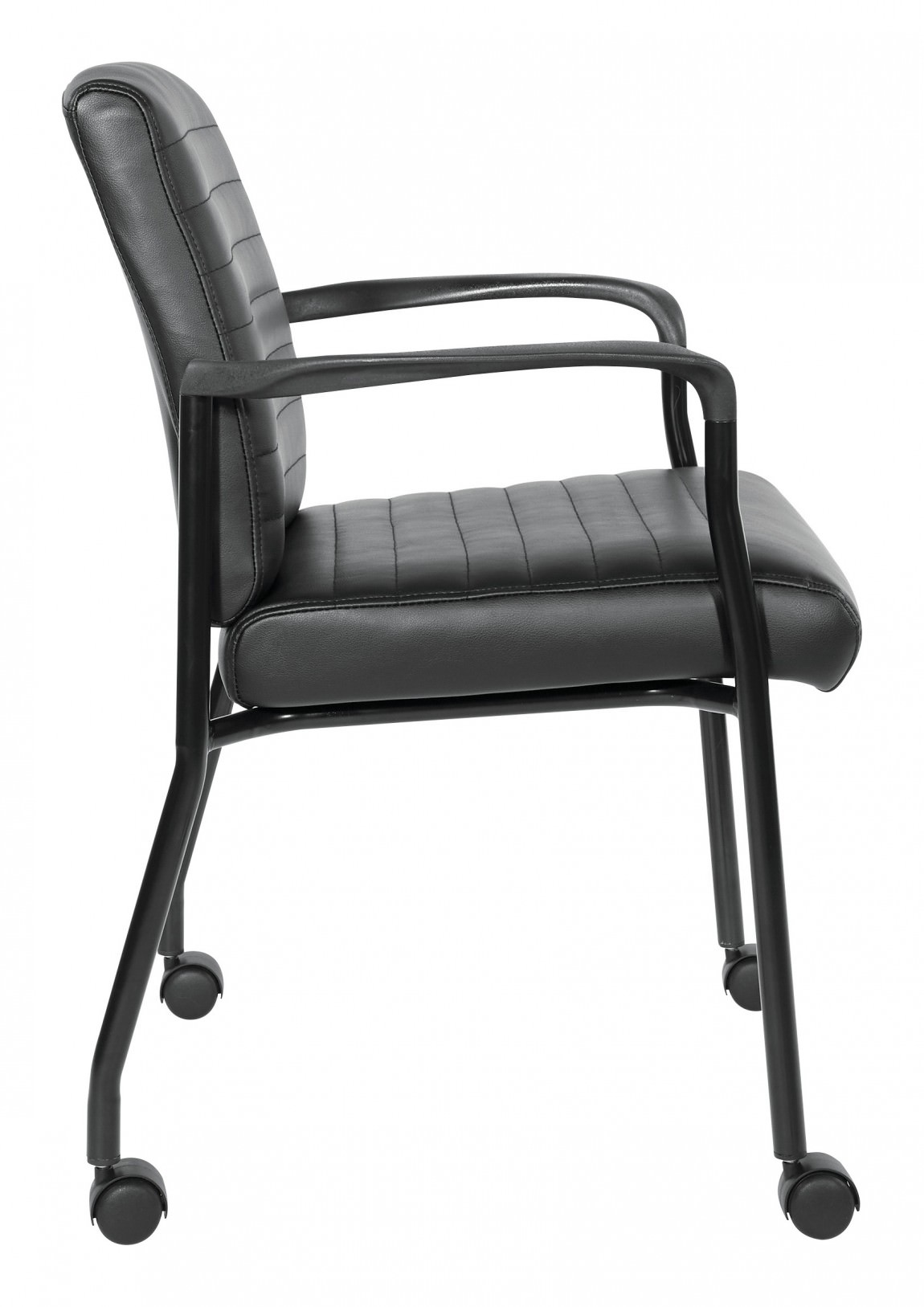 Vinyl Guest Chair with Wheels