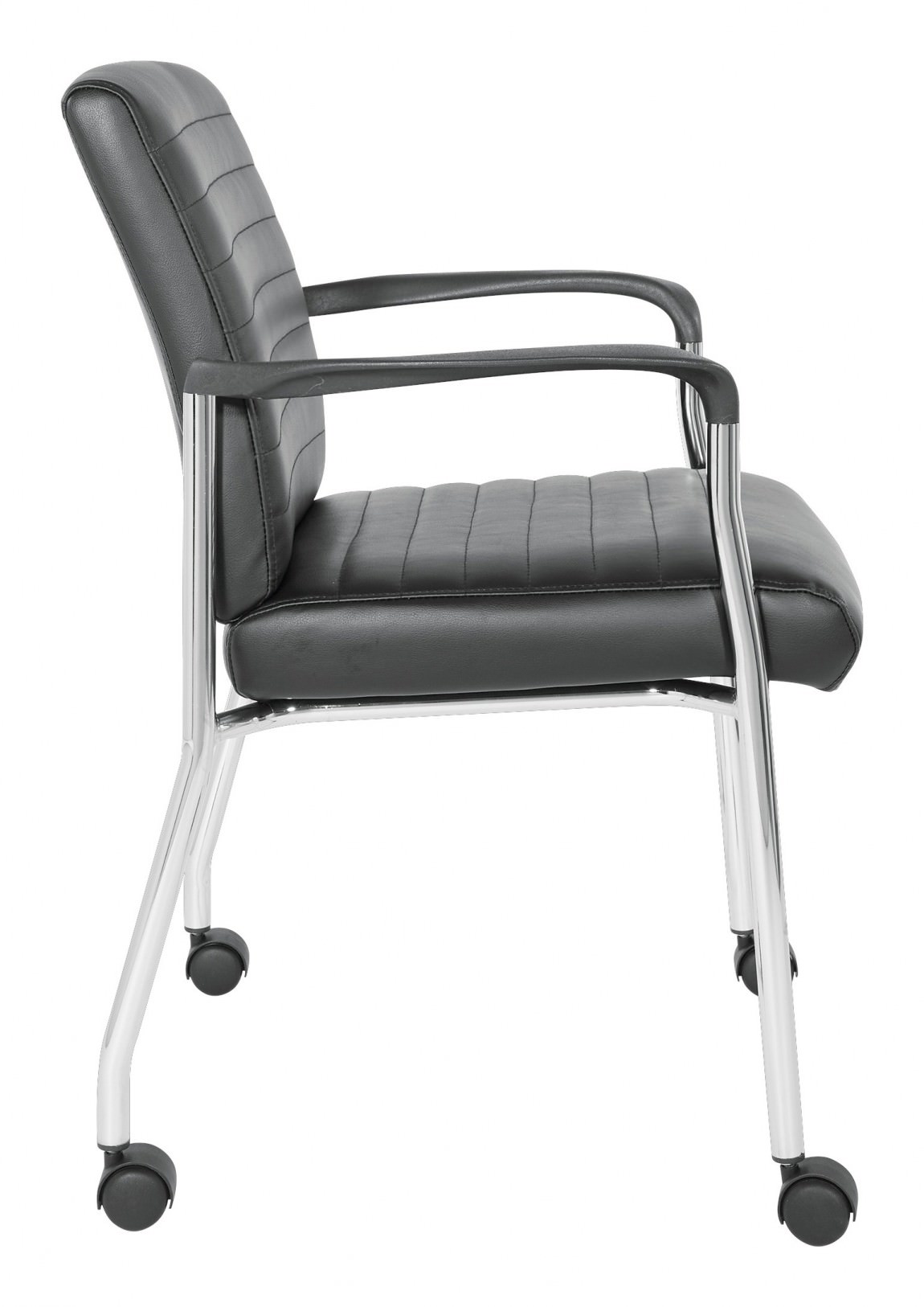31759 Vinyl Guest Chair With Wheels 2 