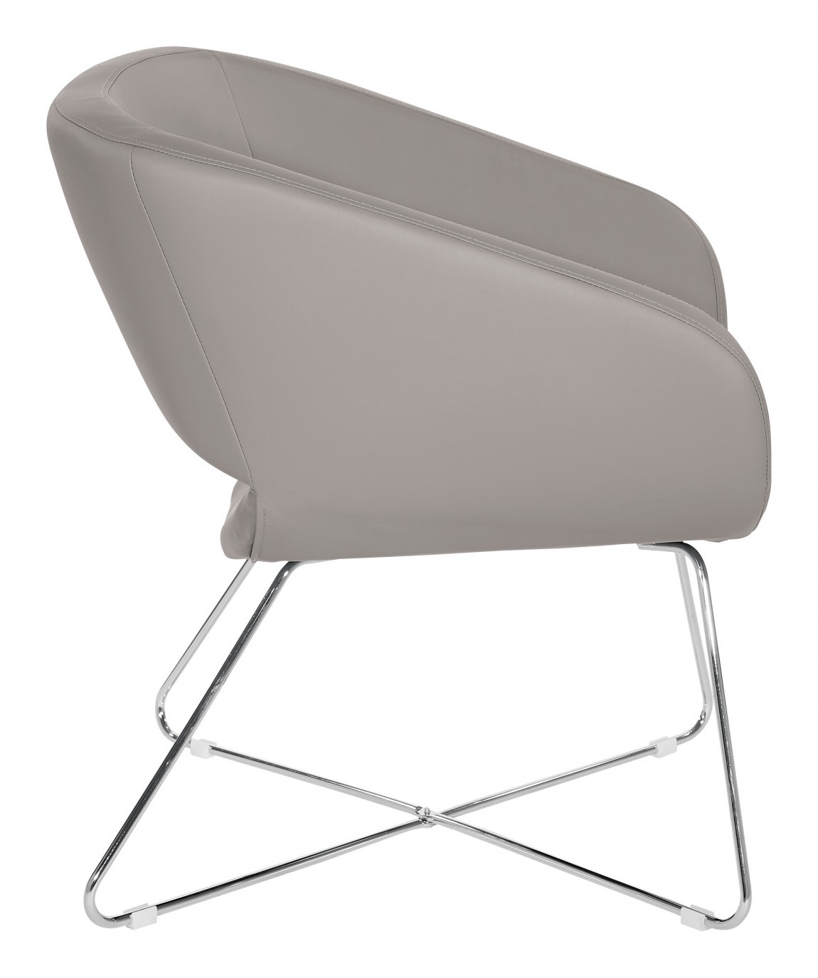 Lounge Chair with Chrome Base