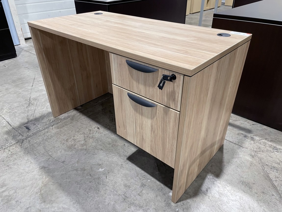 L Shaped Desk with Storage and Hutch - Aspen - PL Laminate by Harmony Collection