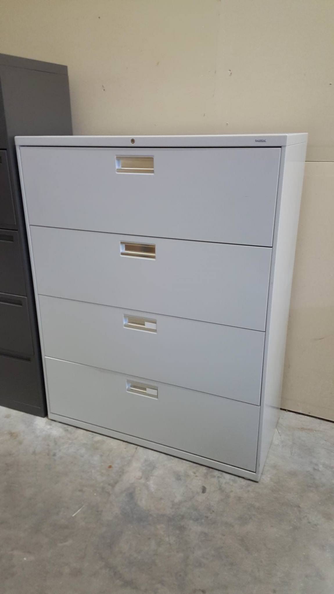 4 Drawer Gray Putty Lateral HON File Cabinet