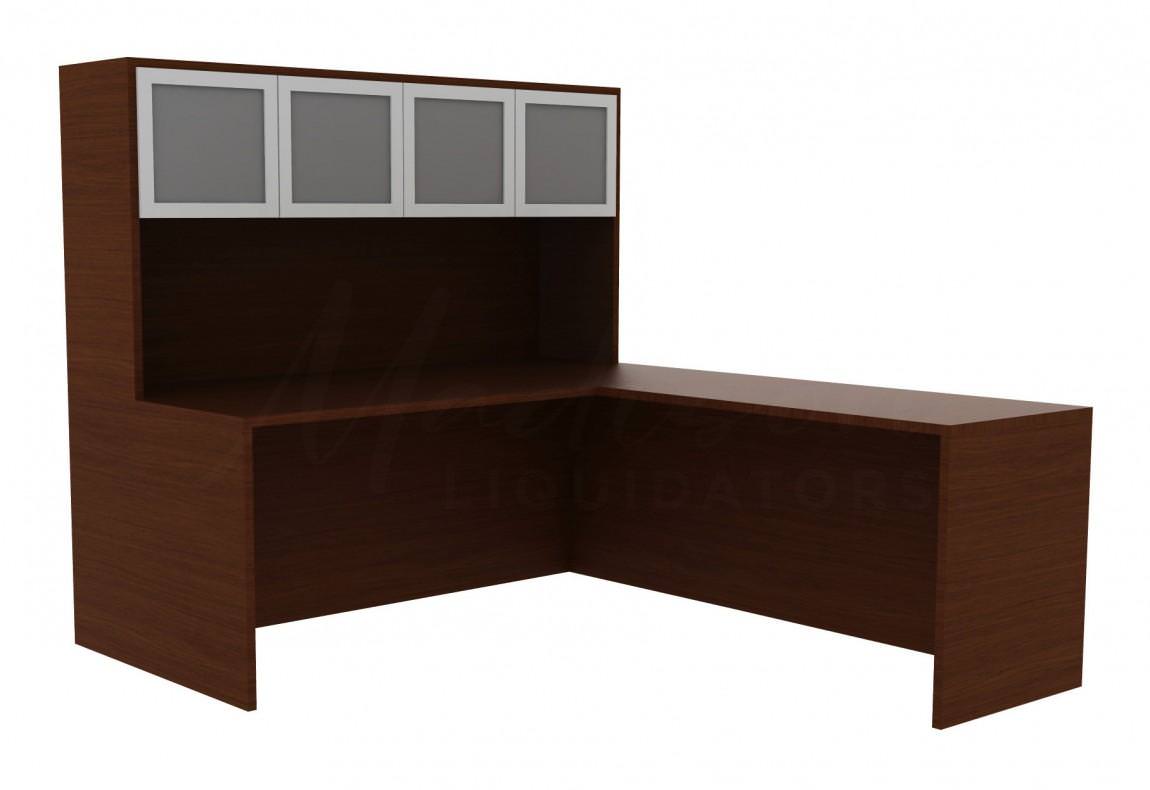 L-Shape Desk with Hutch