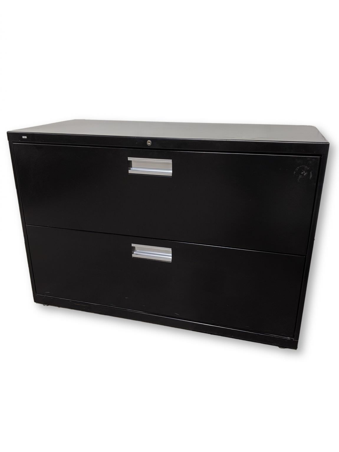 Black Hon 2 Drawer Lateral Filing Cabinet – 41.75 Inch Wide 41.75