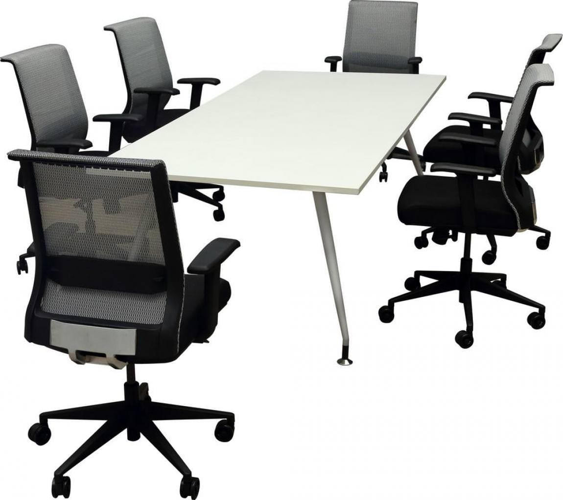 Contemporary Conference Room Table and Chairs Set Luna