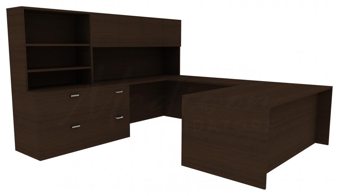 Desk with Shelves and Drawers