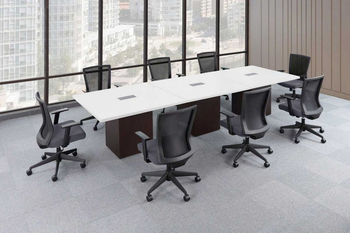 Bruise Metropolitan forest Modern Cube Base Conference Table - PL Laminate by Harmony Collection |  Madison Liquidators