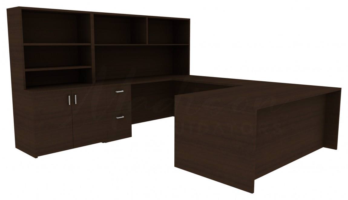 U Shape Desk with Storage