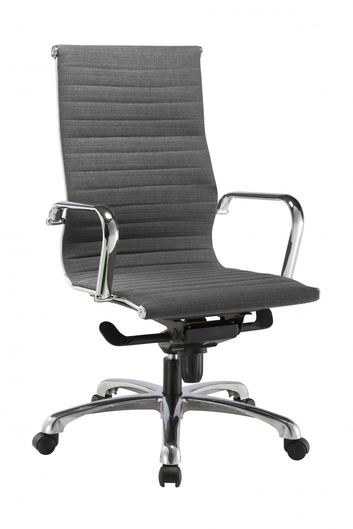 Modern Gray Mid Back Conference Room Chair with Arms : Harmony Collection