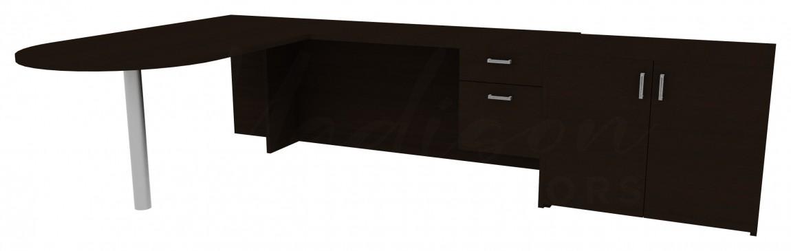 Desk with Storage Cabinet