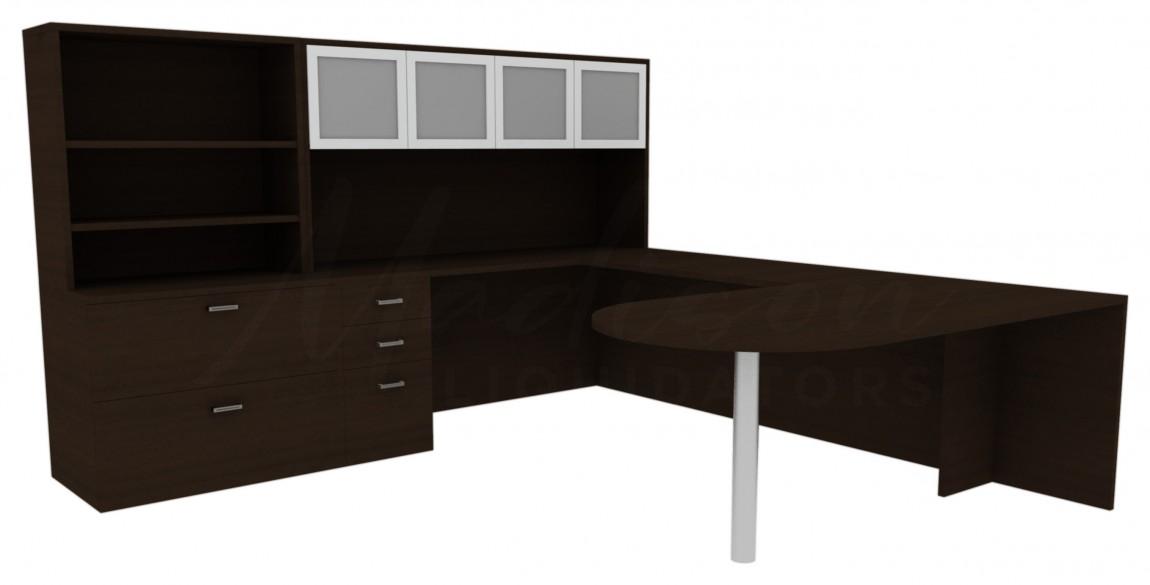 Desk Bookcase Combo