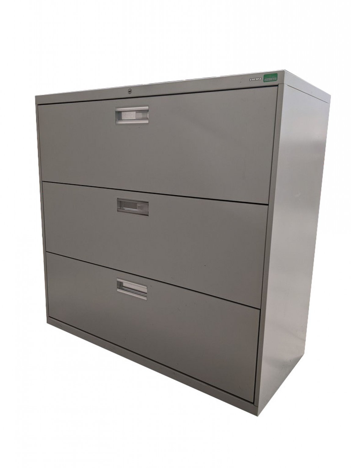 Gray Hon 3 Drawer Lateral Filing Cabinet – 42 Inch Wide