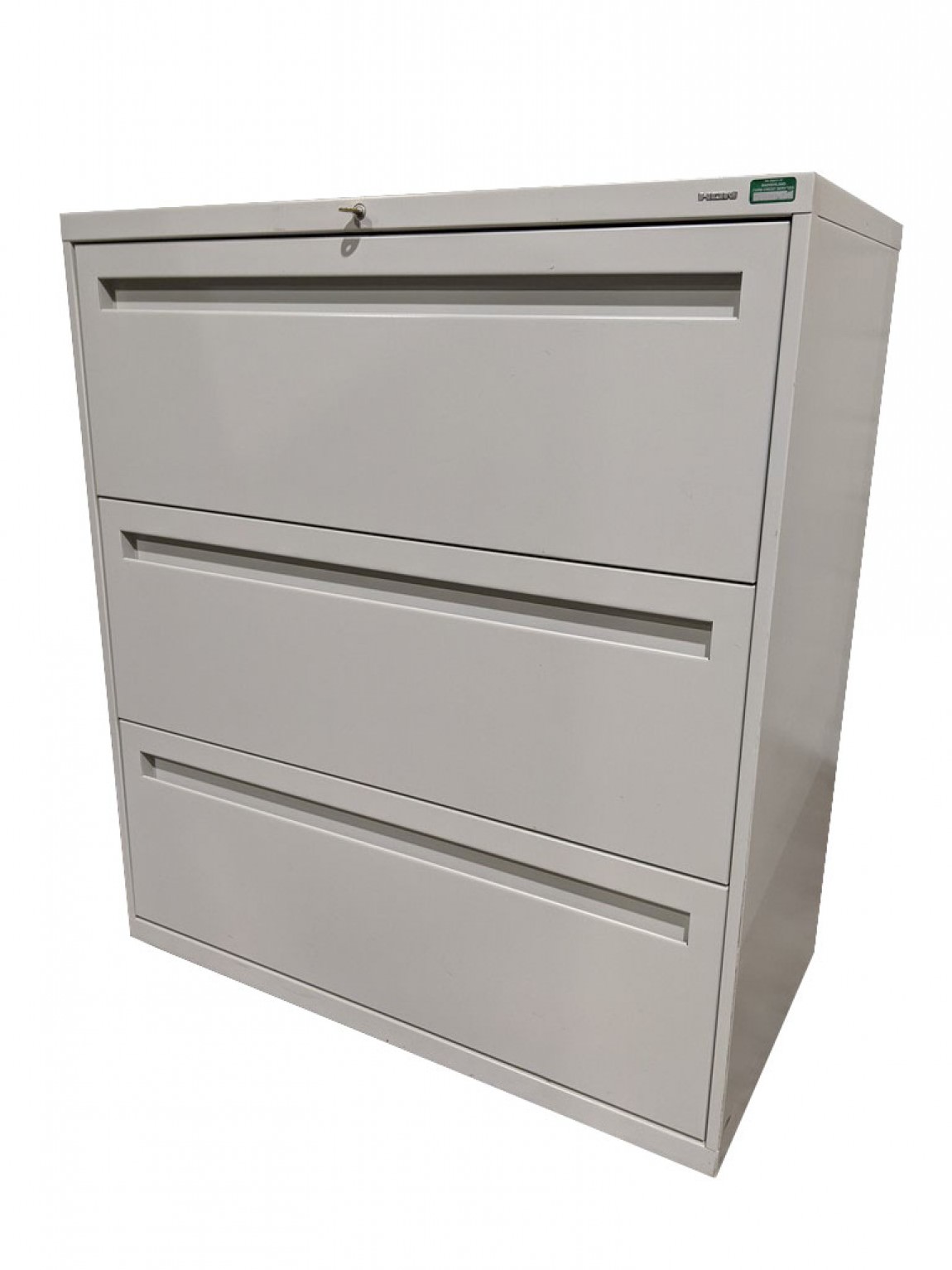 Putty Hon 3 Drawer Lateral Filing Cabinet 36 Inch Wide By