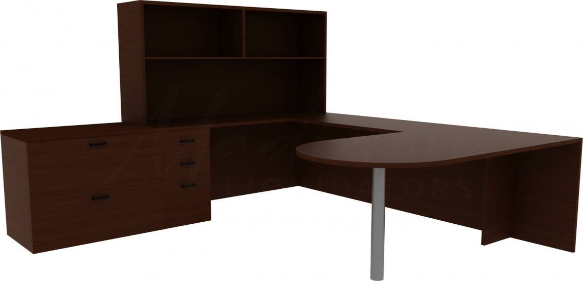 Desk with Shelves and Drawers