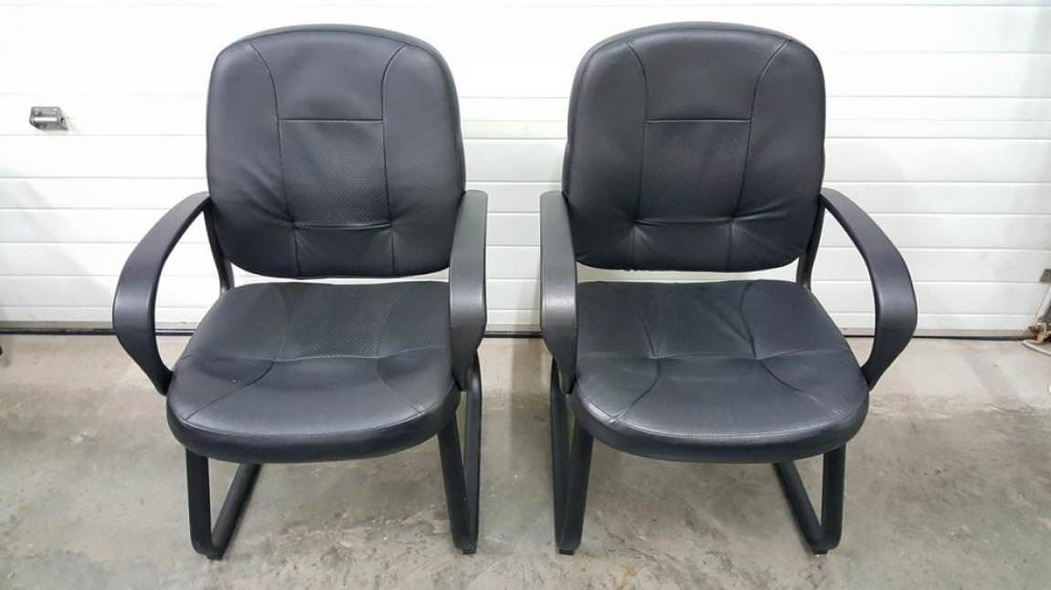 Matching Black Guest Chairs