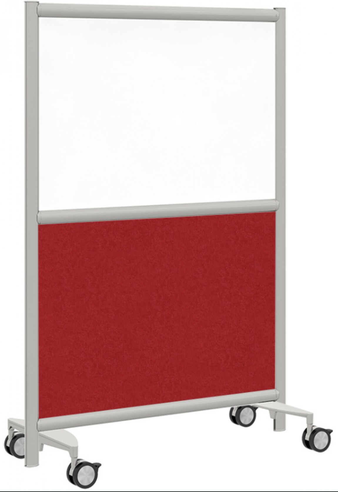 Rolling Whiteboard Office Partition Panel 37 x 54 Urban Wall by